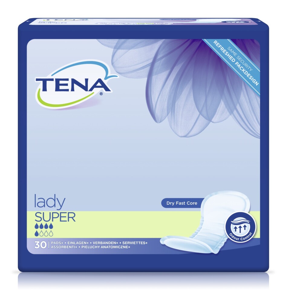 TENA Lady Super - Inkontinenční vložky (30 ks)