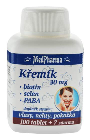 MedPharma Křemík 30mg+Biotin+PABA tbl.107