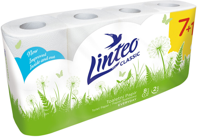Toaletní papír LINTEO Classic 2-vrst. 8ks