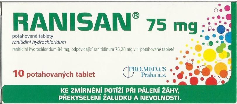 RANISAN 75MG potahované tablety 10