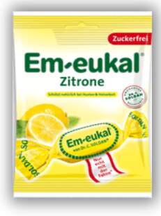 Em-Eukal Citronové dropsy s vit.C bez cukru 50g