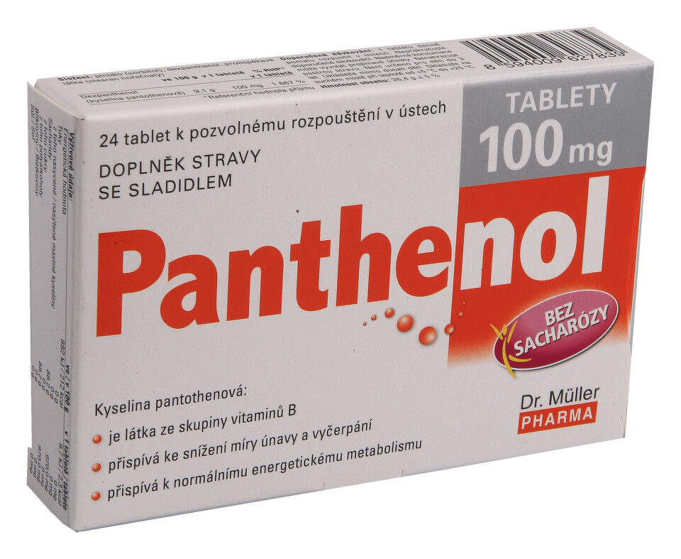 Panthenol tablety100mg tbl.24 Dr.Müller