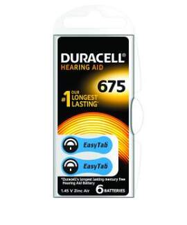 Duracell DA675 EasyTab baterie do naslouchadel 6ks
