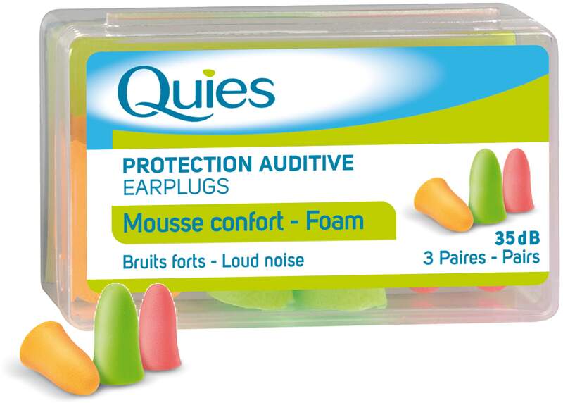 Quies Pěnové chrániče sluchu (3páry)