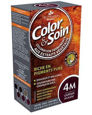 Barva Color&Soin 4M - mahagonová hnědá 135ml