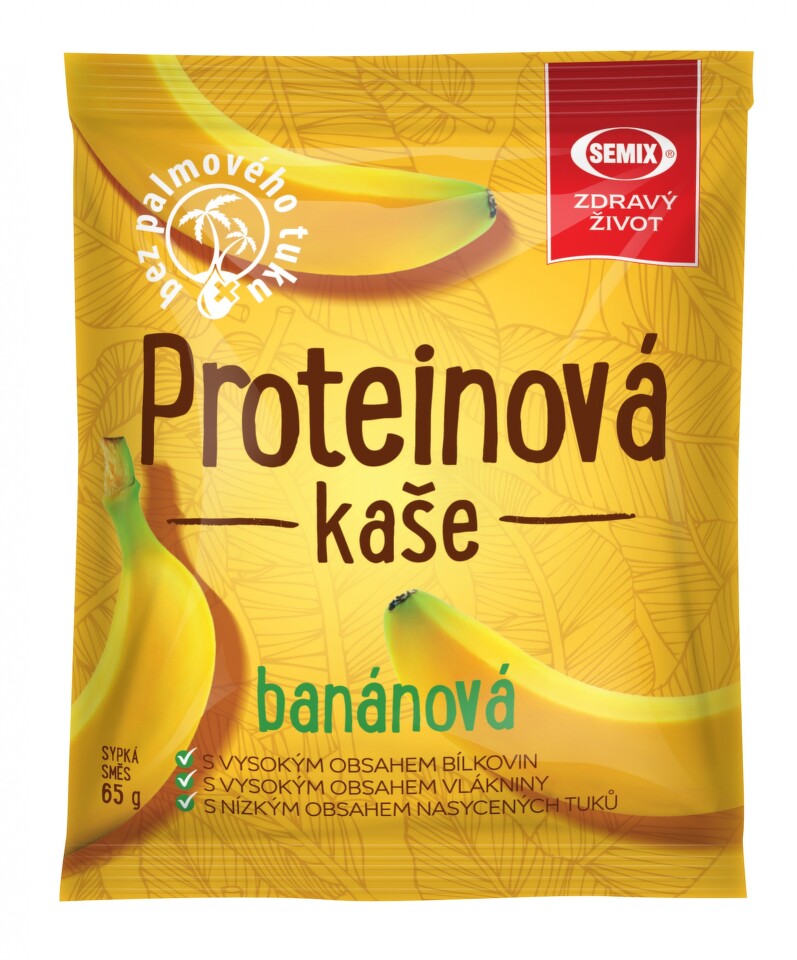 Kaše Proteinová banánová 65g