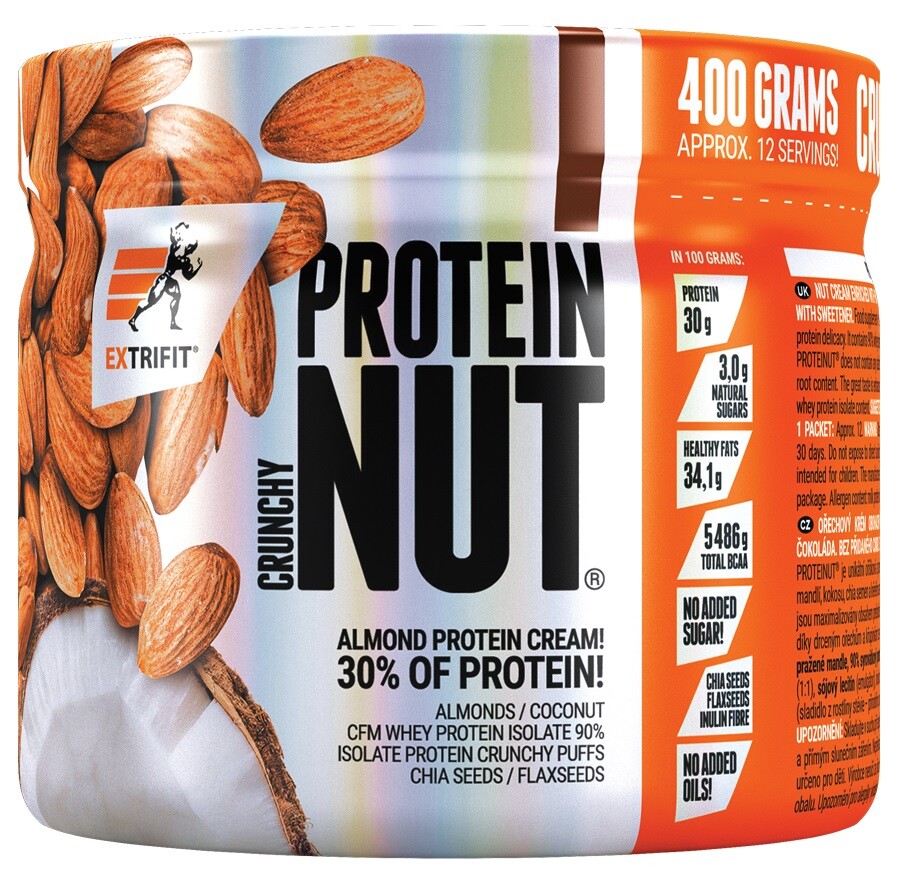Proteinut Crunchy 400 g double chocolate, Extrifit