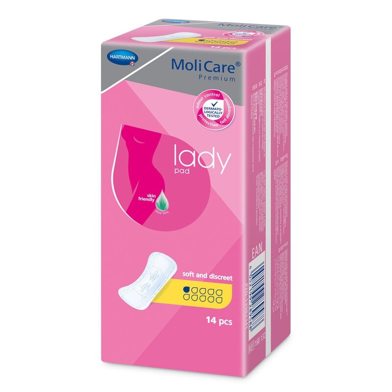 MoliCare Lady 1 kapka 180ML,14KS + dárek MoliCare Skin Hygienické ubrousky 10ks (Menalind) zdarma
