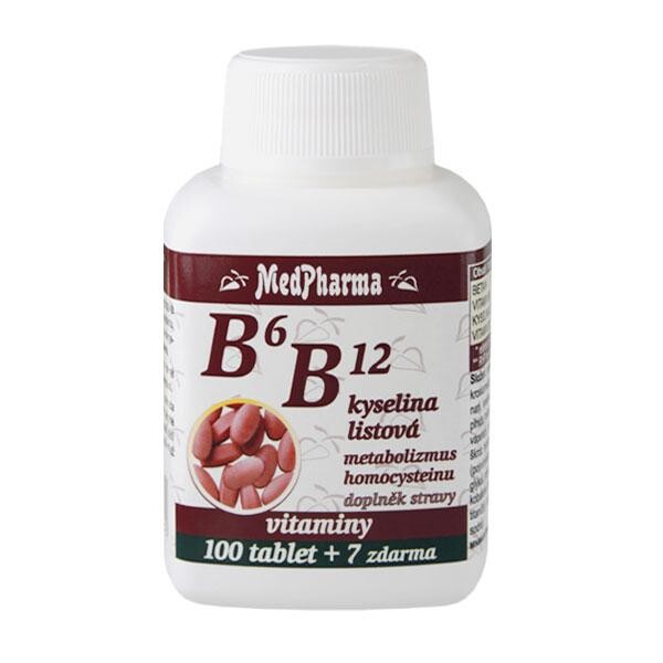 MedPharma B6+B12+kyselina listová tbl.107
