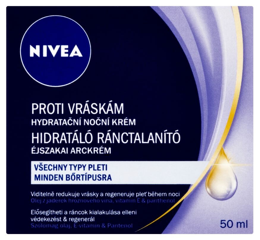 NIVEA Hydratační noční krém proti vráskám 50ml 35+