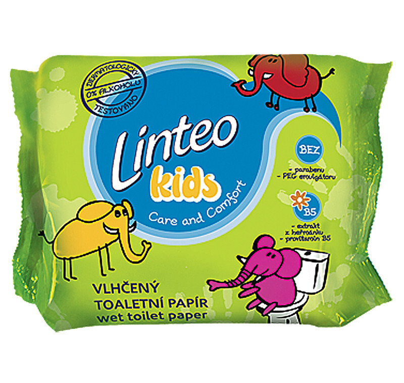 Toaletní papír LINTEO Kids vlhčený 60ks náplň
