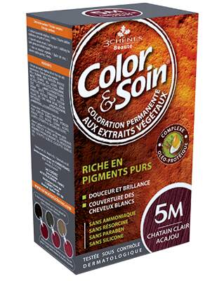 Barva Color&Soin 5M - světle mahagonová 135ml