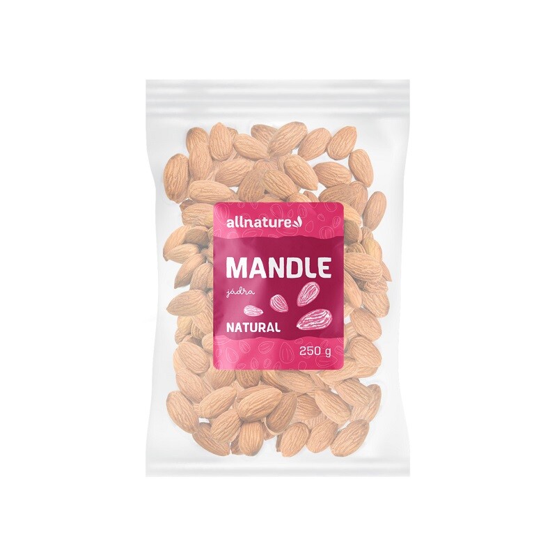 Allnature Mandle jádra natural 250 g