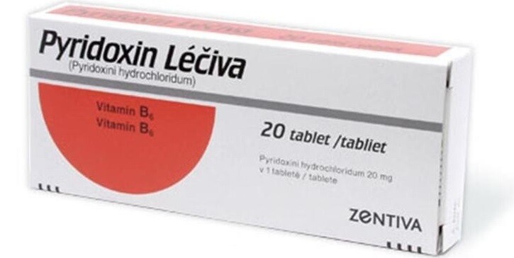 PYRIDOXIN LÉČIVA 20MG neobalené tablety 20
