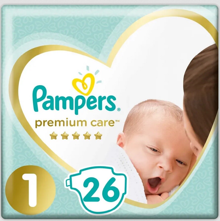 Pampers Premium Care Pack S1 26ks Newborn