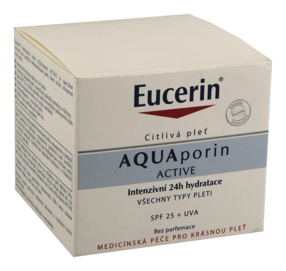 EUCERIN AQUAporin ACTIVE krém s UV ochranou 50ml