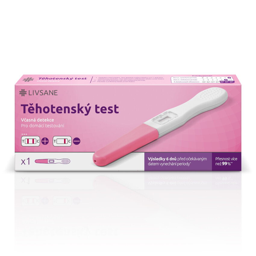 LIVSANE Časný těhotenský test 1 ks