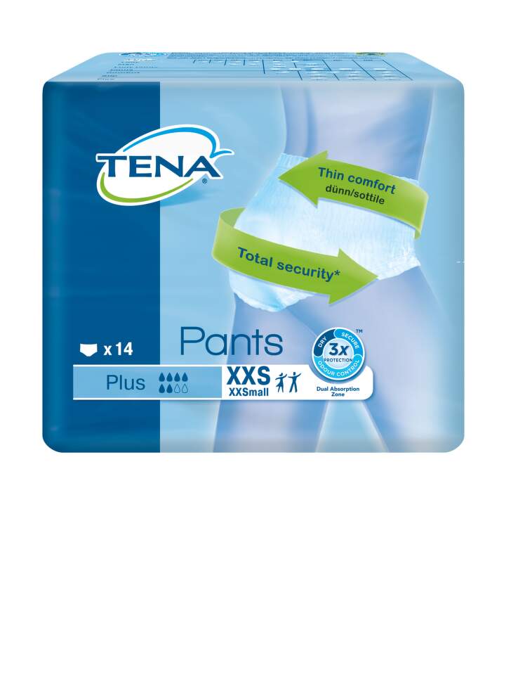 TENA Pants Plus XXS - Inkontinenční kalhotky (14ks)