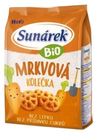 Sunárek Bio křupky mrkvová kolečka 50g