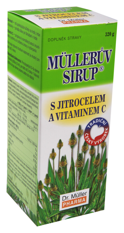 Müllerův sirup s jitrocelem a vitaminem C 320g