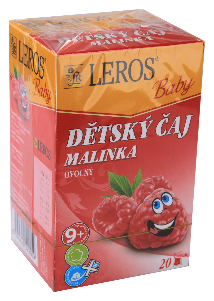 LEROS BABY Dětský čaj Malinka n.s.20x2g