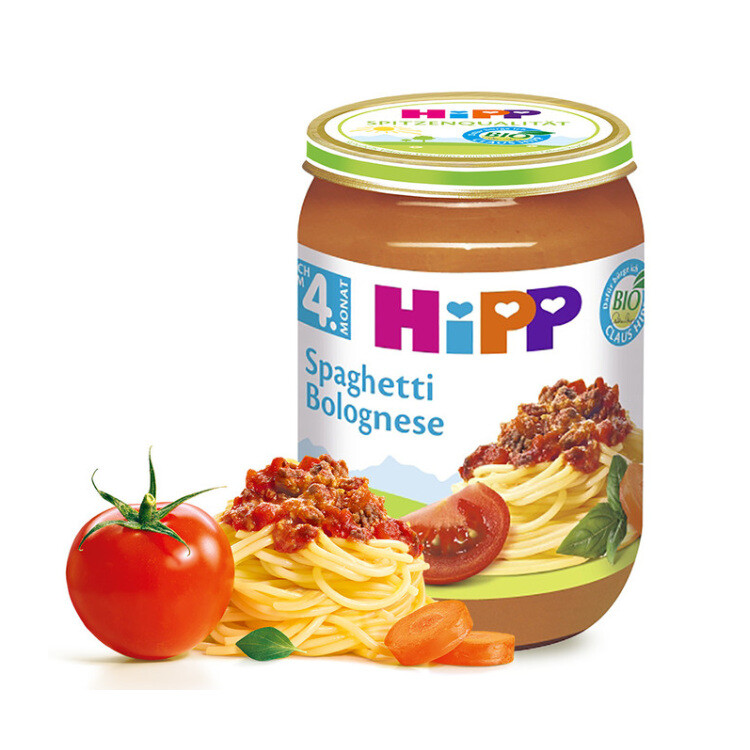 HiPP BABY BIO Špagety v boloňské omáčce 190g