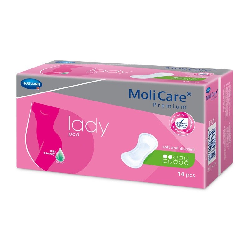 MoliCare Lady 2 kapky 340ML,14KS + dárek MoliCare Skin Hygienické ubrousky 10ks (Menalind) zdarma