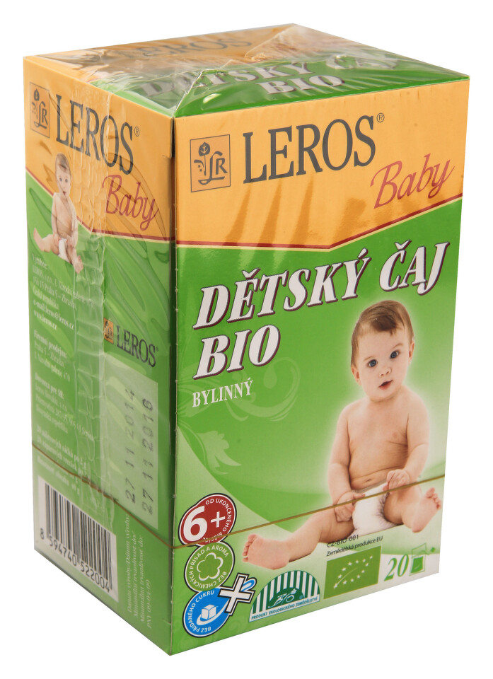 LEROS BABY BIO Dětský čaj bylinný n.s.20x2g