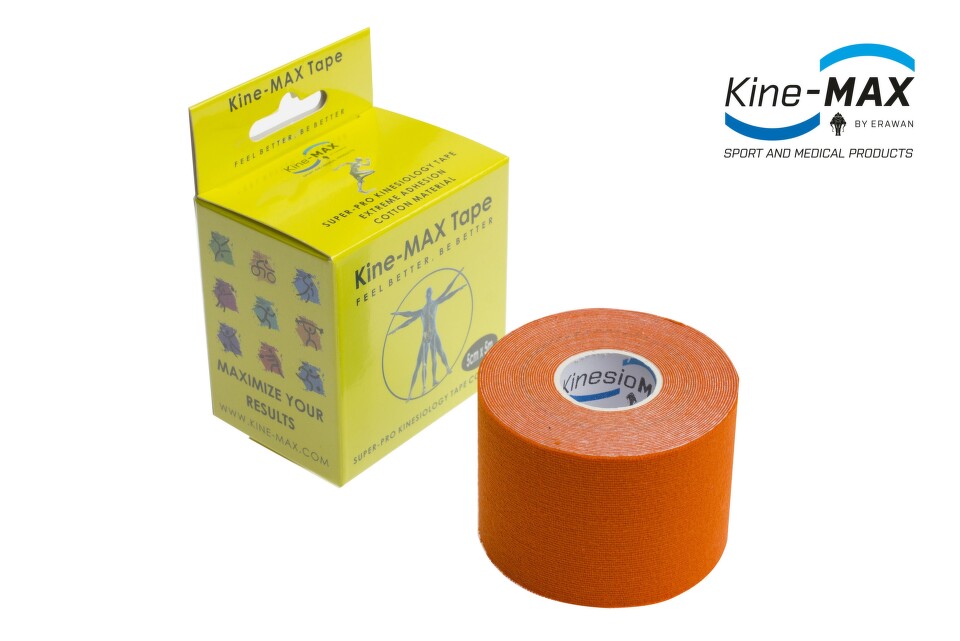 KineMAX SuperPro Cot. kinesiology tape oran.5cmx5m