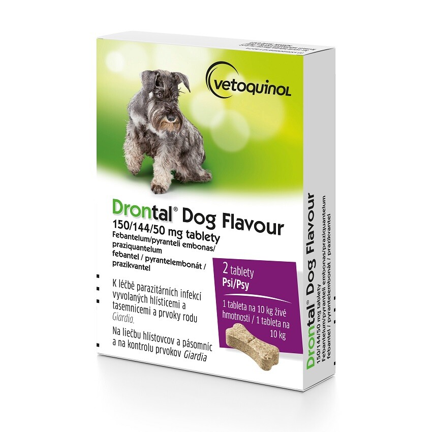 Drontal Dog Flavour 150/144/50mg pro psy tbl.2