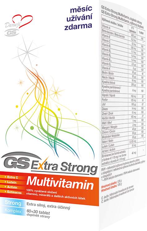 GS Extra Strong Multivitamin tbl.60+30 2017