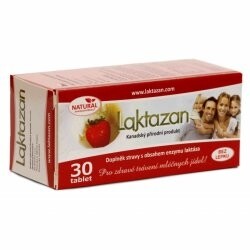 LAKTAZAN jahodový (3000 jedn.enzymu laktáza)tbl.30