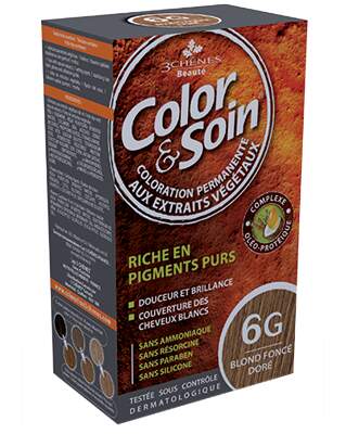 Barva Color&Soin 6G - tmavá zlatá blond 135ml