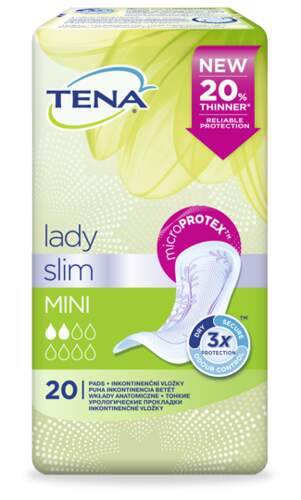TENA Lady Slim Mini - Inkontinenční vložky (20ks)