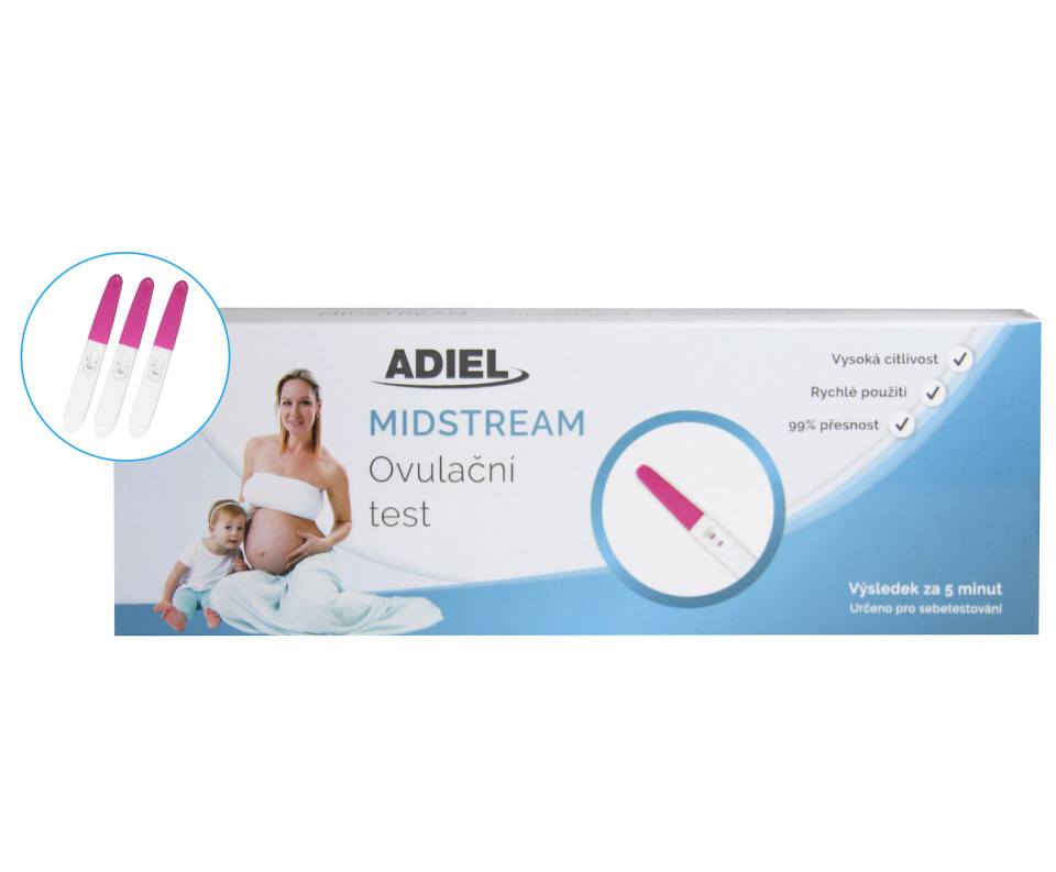 ADIEL Midstream ovulační test 3ks