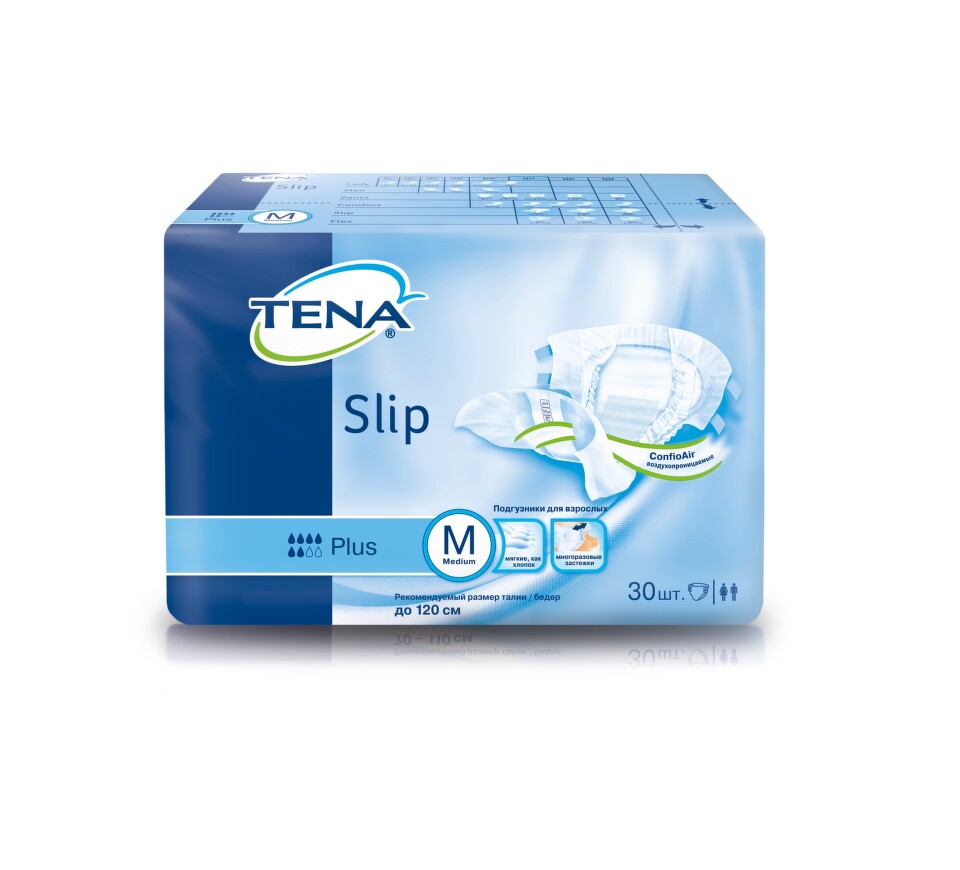 TENA Slip Plus Medium - Inkontinenční kalhotky (30ks)