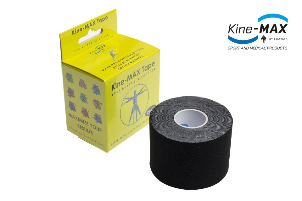 KineMAX SuperPro Cot. kinesiology tape čern.5cmx5m