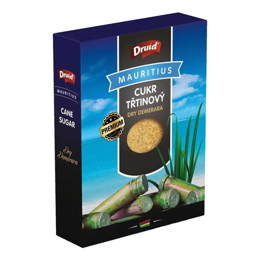Třtinový cukr Dry Demera DRUID - krabička 400g