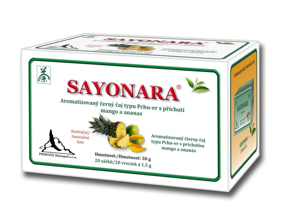 Sayonara aromatizovaný černý čaj 20x1.5g