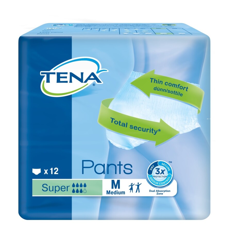 TENA Pants Super Medium - Inkontinenční kalhotky (12ks)