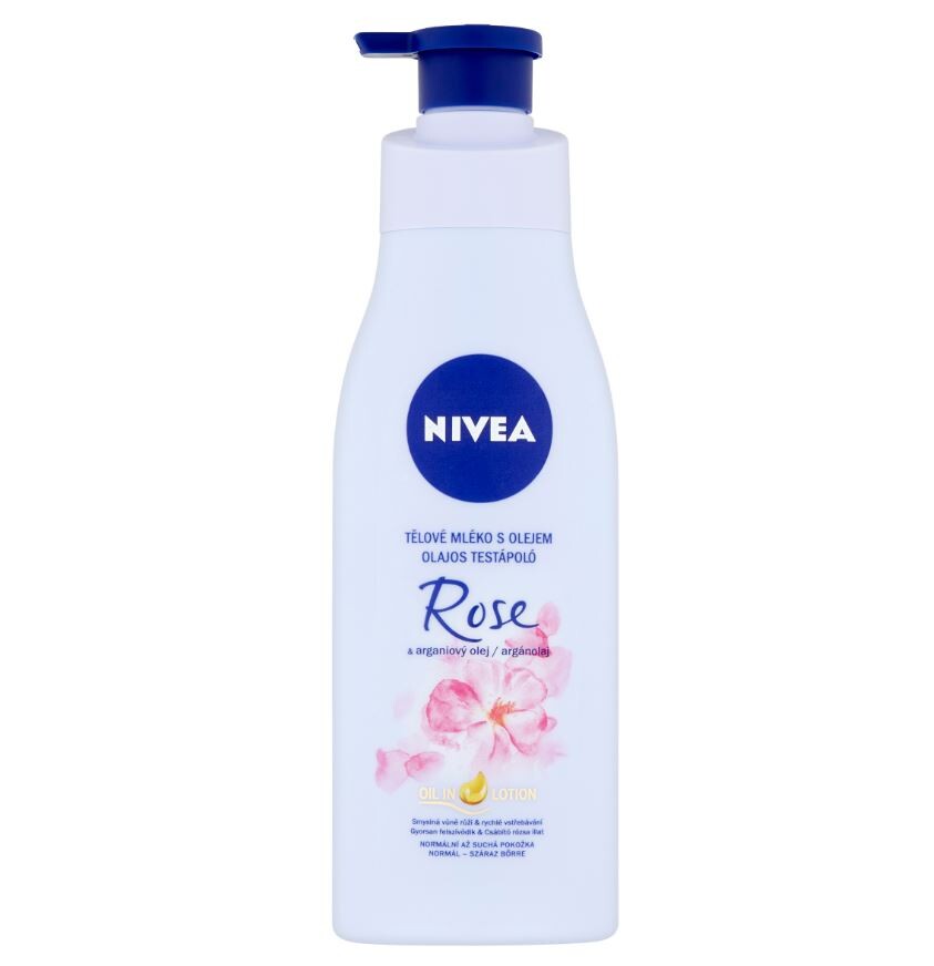 NIVEA Tělové mléko Rose&Argan Oil 200ml 88454