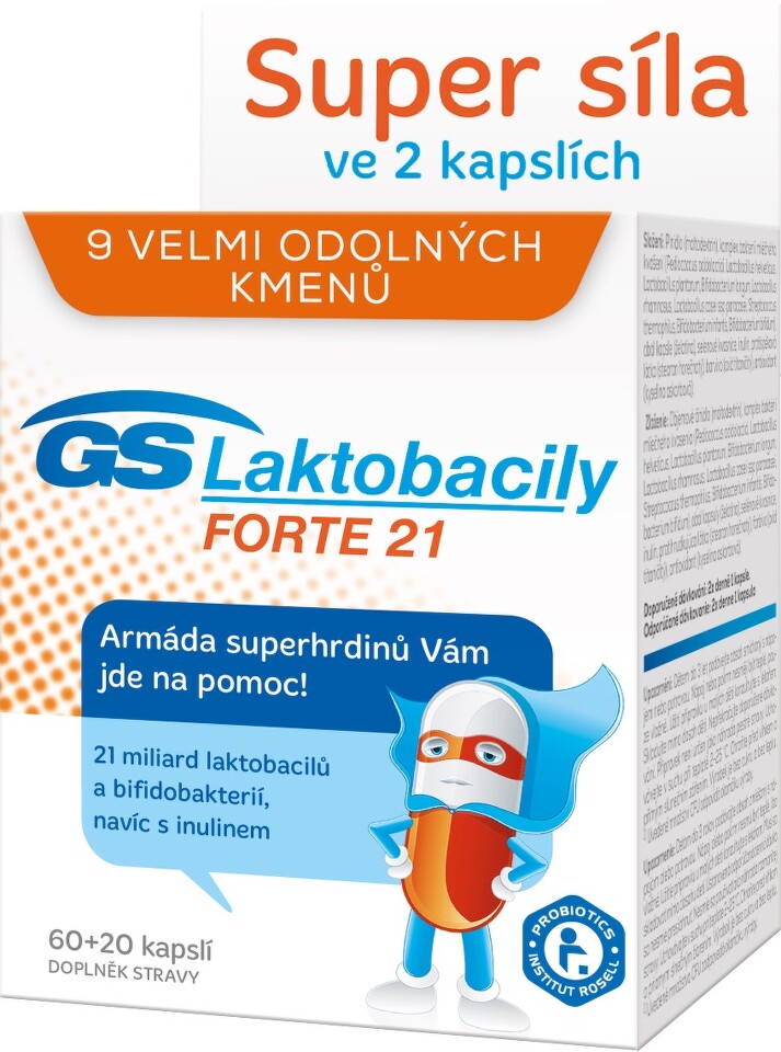 GS Laktobacily Forte21 cps.60+20 2017