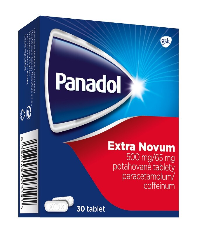 PANADOL EXTRA NOVUM 500MG/65MG potahované tablety 30 III