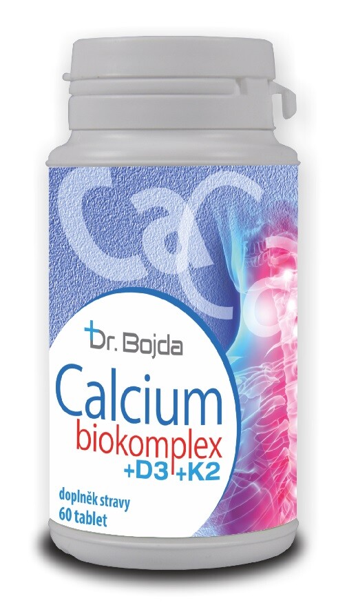 CALCIUM Biokomplex s vitam.D3 a K2 tbl.60 Dr.Bojda