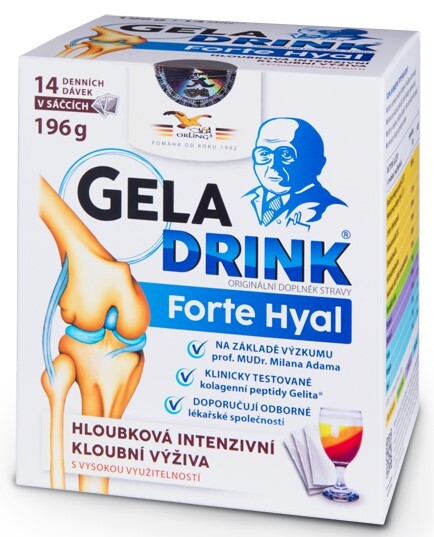 Geladrink Forte nápoj variace chutí v sáčcích 196g