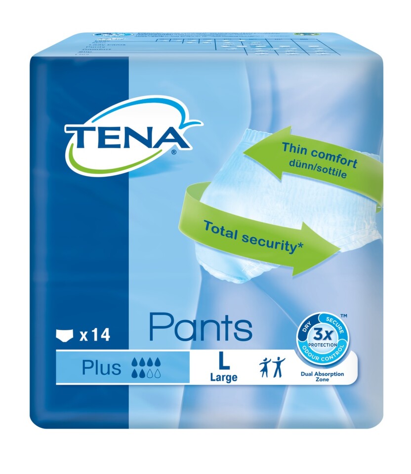 TENA Pants Plus Large - Inkontinenční kalhotky (14ks)