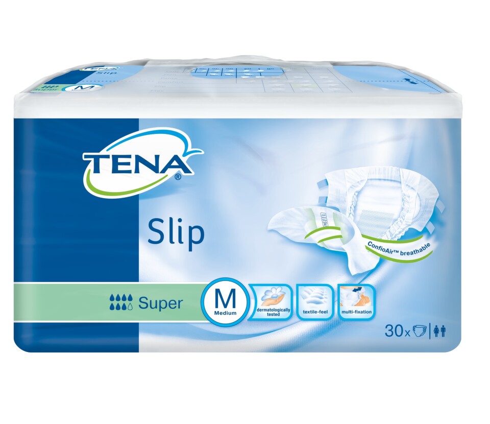 TENA Slip Super Medium - Inkontinenční kalhotky (30ks)