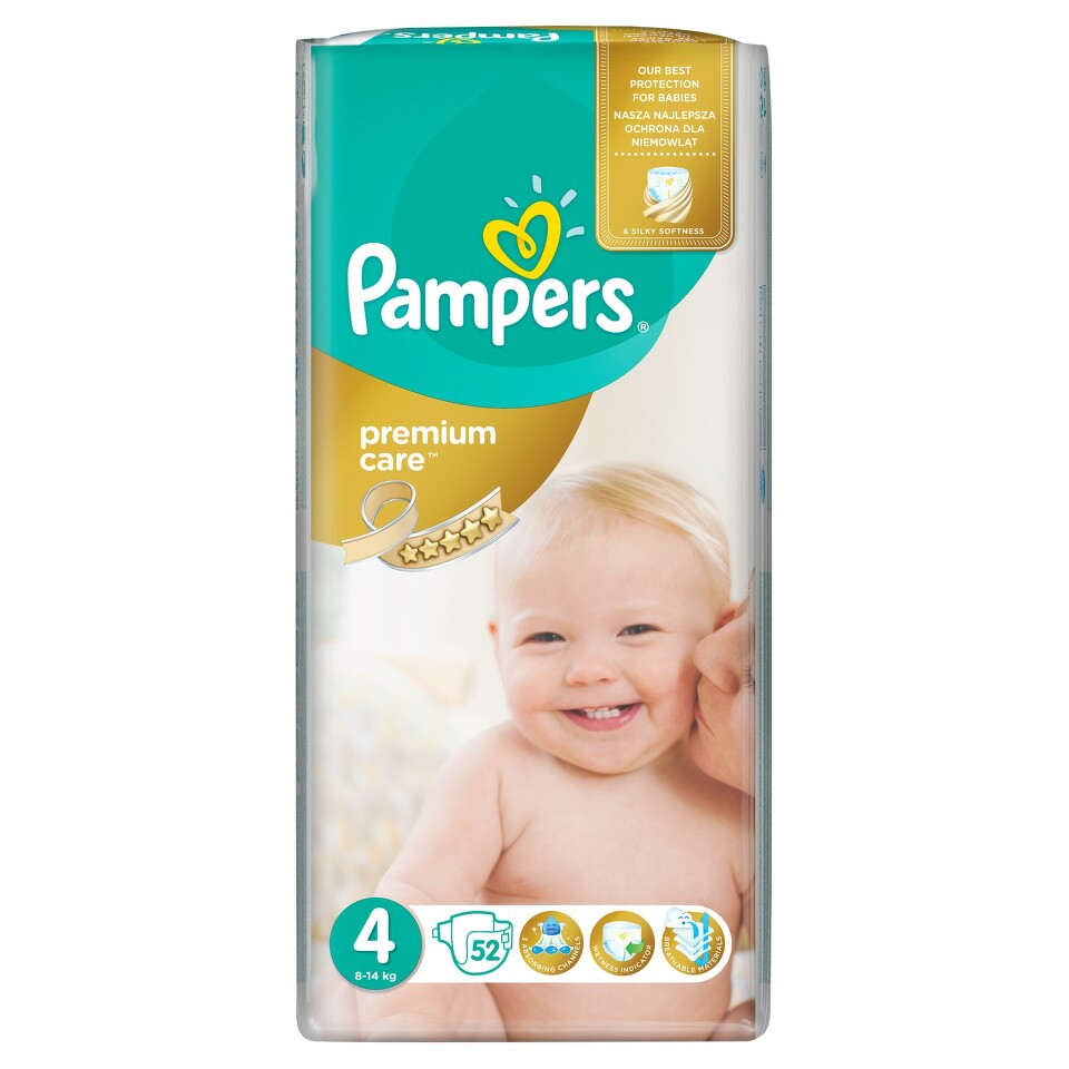 PAMPERS Premium Care 4 Maxi 52ks