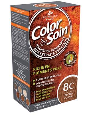 Barva Color&Soin 8C - měděná blond 135ml