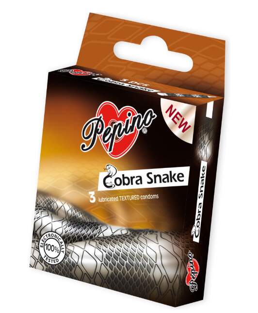 Prezervativ - kondom Pepino Cobra Snake 3ks